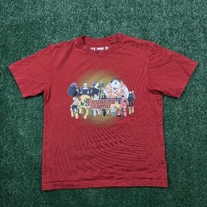 Uniqlo One Piece Day Graphic T Shirt Men's Size XS Orange Red Short Sleeve Tee